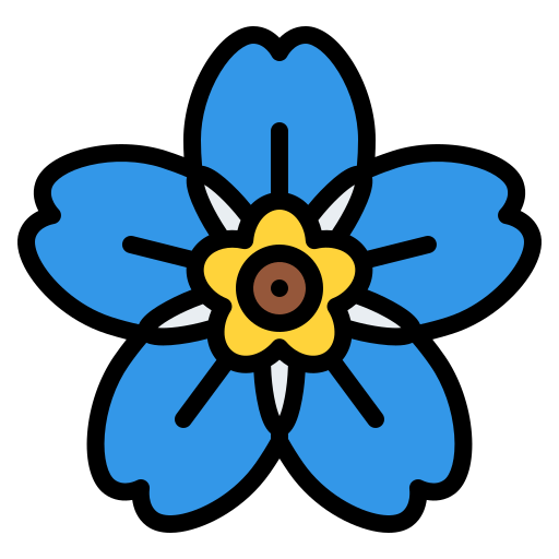 Alpine Forget Me Not - Free Nature Icons