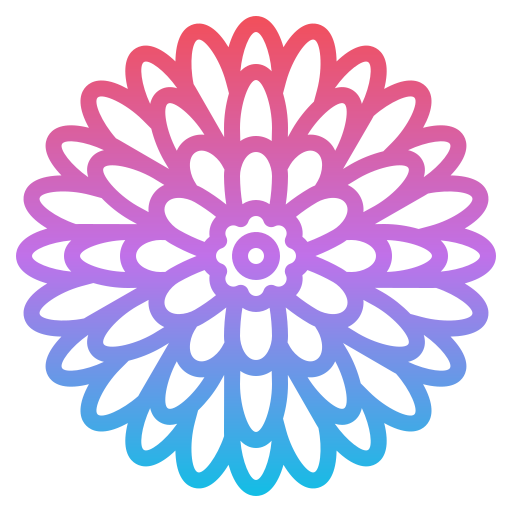 Chrysanthemum Iconixar Gradient icon