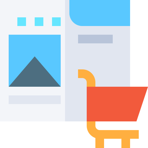 achats en ligne Icône gratuit