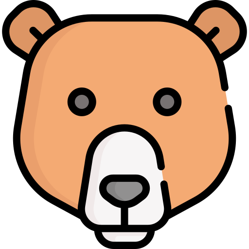 oso grizzly icono gratis