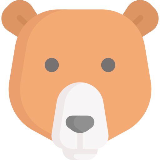 oso grizzly icono gratis