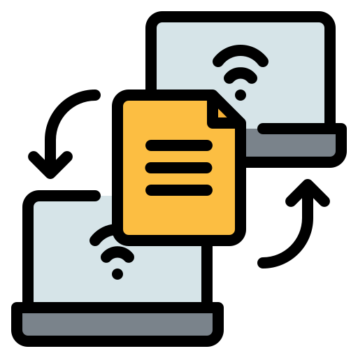 File Transfer Generic Outline Color Icon