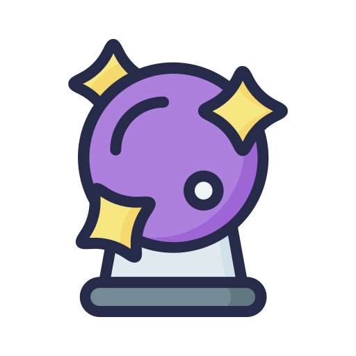 Crystal ball free icon