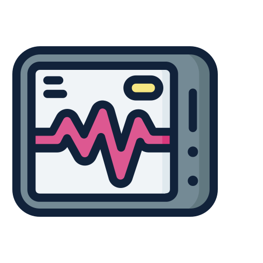 monitor de ecg icono gratis