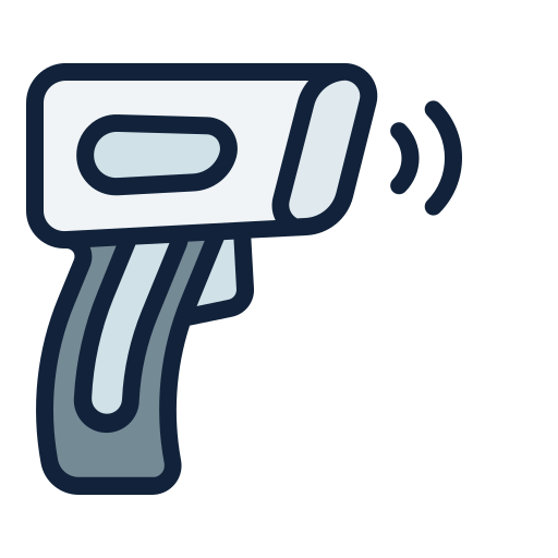 Thermometer gun Generic Outline Color icon