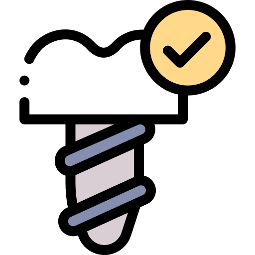 Implant Detailed Rounded Lineal Color Icon
