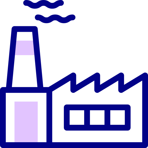 Factory Detailed Mixed Lineal color icon