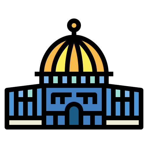 Dome of the rock Smalllikeart Lineal Color icon