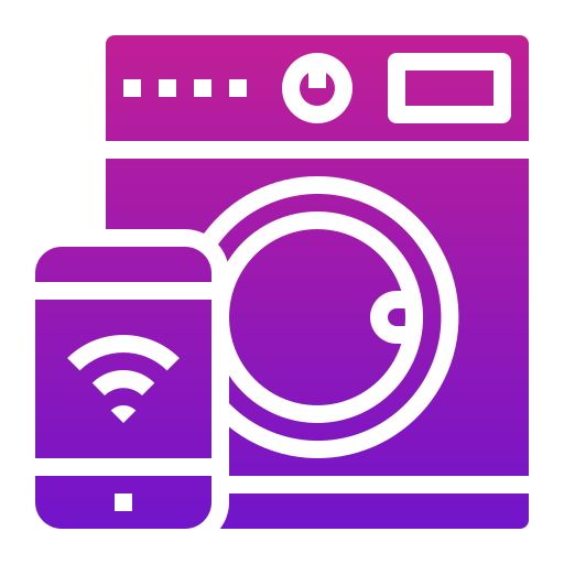 lavadora inteligente icono gratis