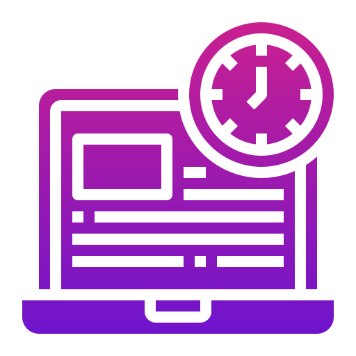 tiempo de trabajo icono gratis