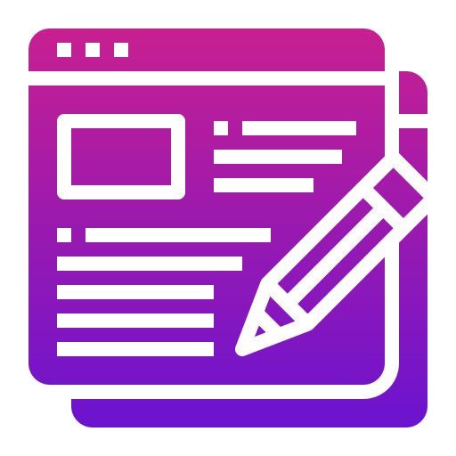 escritor icono gratis