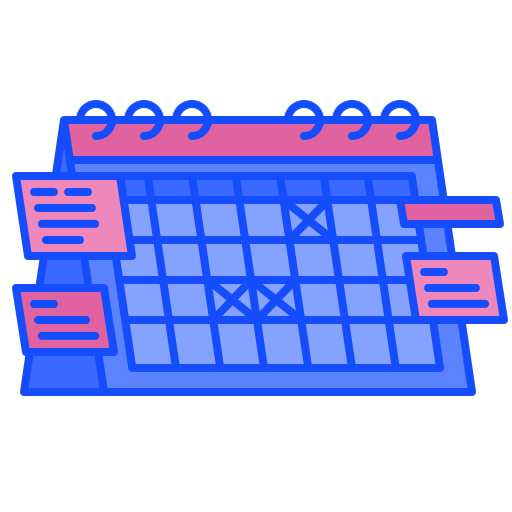 calendario de escritorio icono gratis