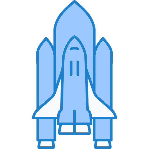 Space shuttle Generic Blue icon