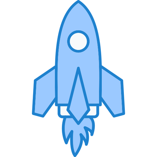 Rocket launch Generic Blue icon