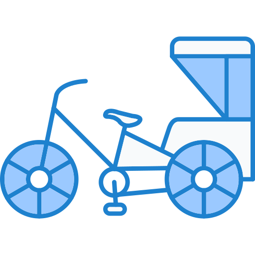 ciclo rickshaw icono gratis