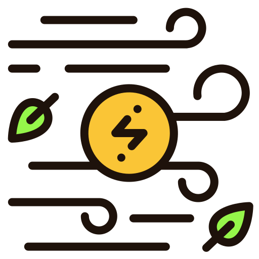 Wind energy free icon