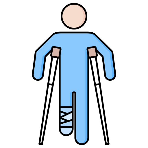 Våd Dynamics Neuropati Broken leg - Free people icons