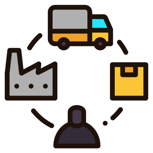 Supply chain - free icon