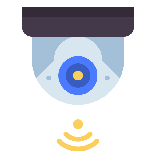 cámara de seguridad icono gratis