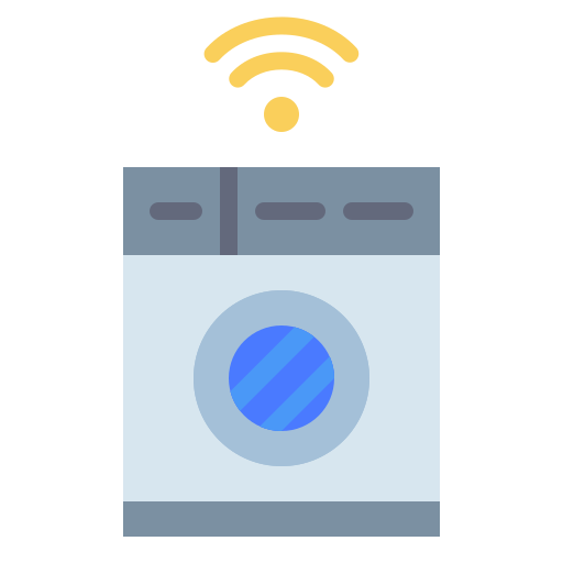 lavadora inteligente icono gratis