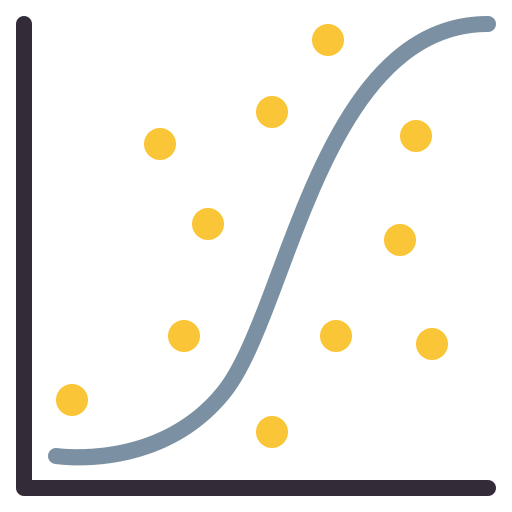 Scatter plot Generic Flat icon