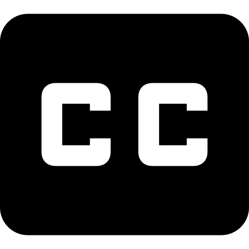 Closed Caption logo free icon