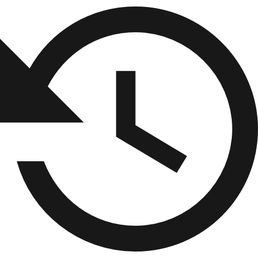 History clock button - interface icons