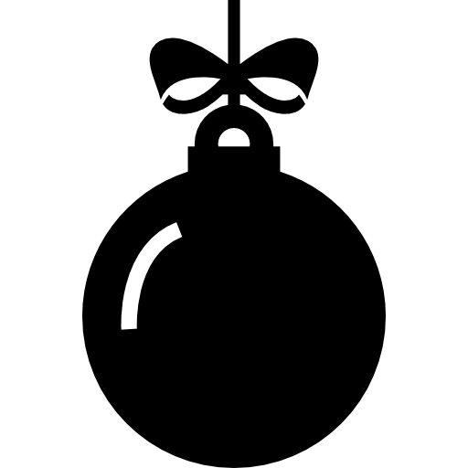 Christmas bauble icon