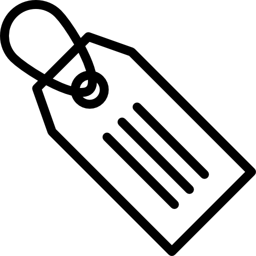 etiqueta de regalo de navidad icono gratis