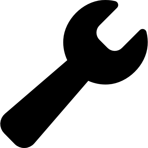 black tool icon