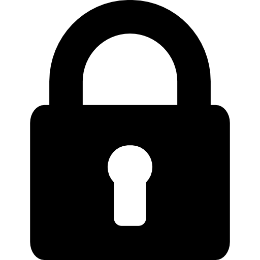 black lock icon png