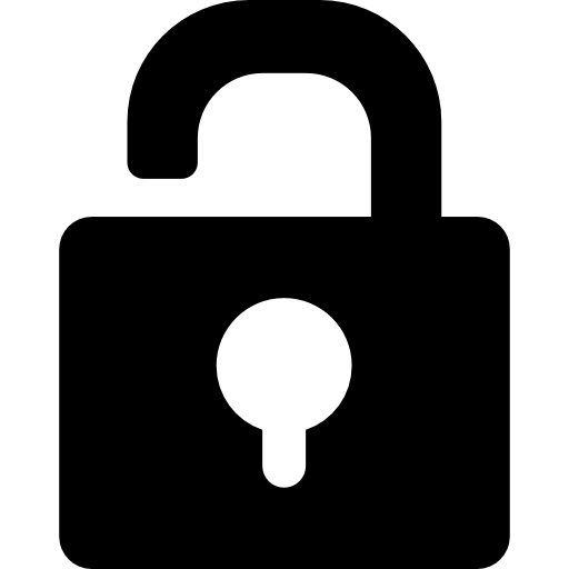 Unlocked padlock - Free security icons