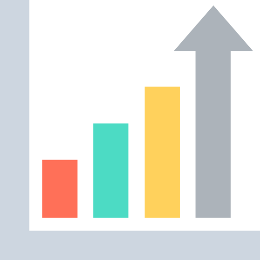 Bar chart Flat Color Flat icon