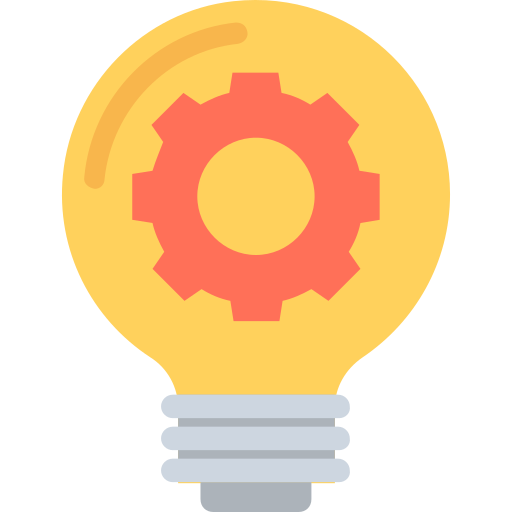 Light bulb Flat Color Flat icon