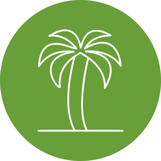 Palm tree Generic Circular icon