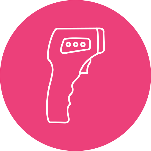 Thermometer gun Generic Circular icon