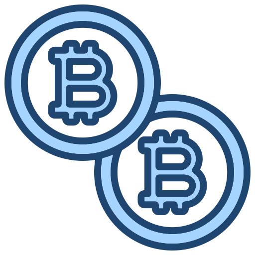 Bitcoins Generic Blue Icon