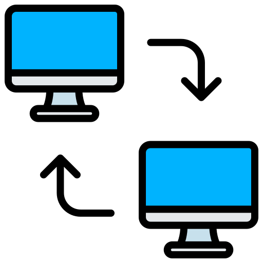 Peer to peer - Free networking icons