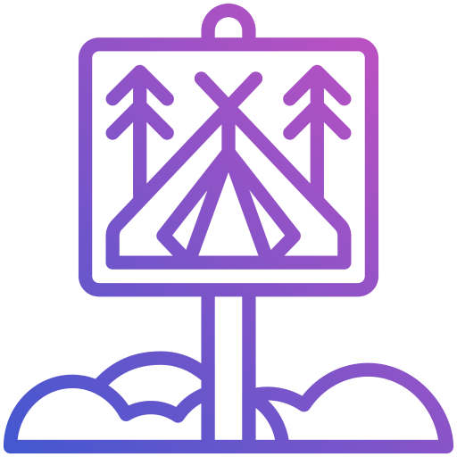 Camping zone free icon
