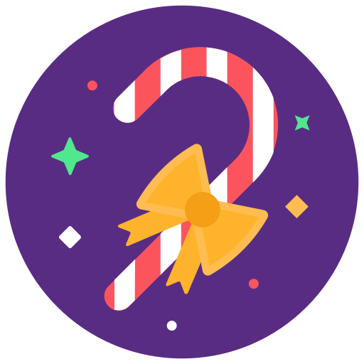 Candy cane free icon Candy cane free icon