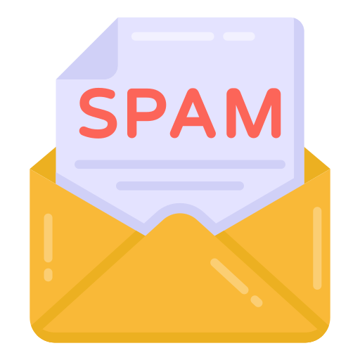 alerta de spam icono gratis