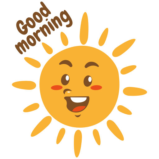 Good morning Stickers - Free nature Stickers