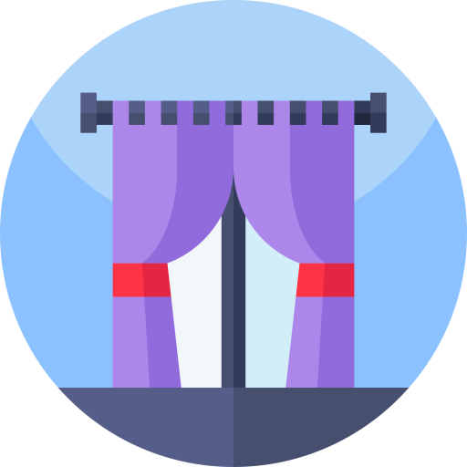 Curtains  free icon