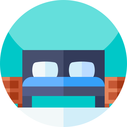 Double bed free icon Double bed free icon