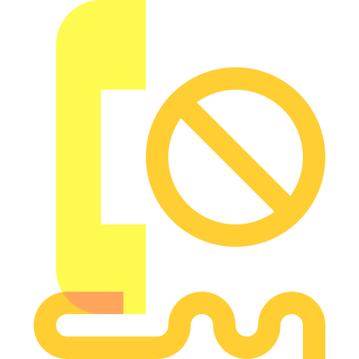 sin teléfono icono gratis