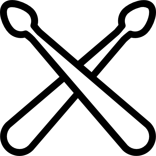 baquetas icono gratis