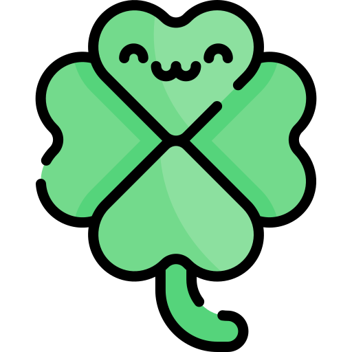 Clover Kawaii Lineal color icon