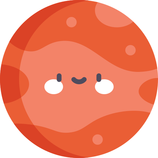 Mars Kawaii Flat icon