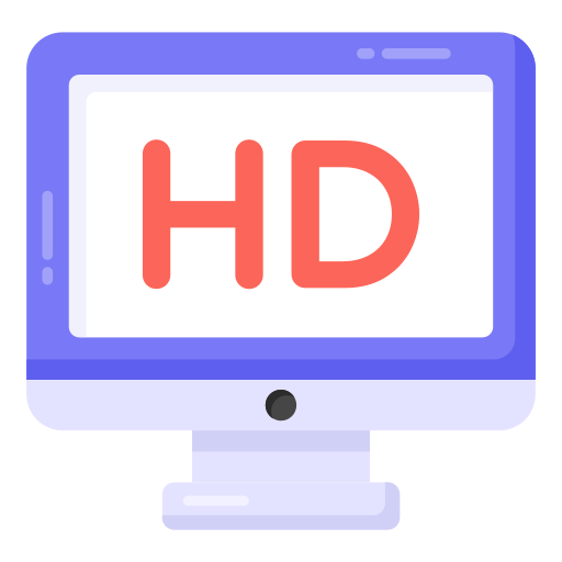 pantalla hd icono gratis