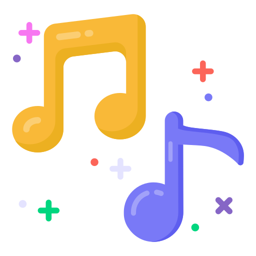 notas musicales icono gratis